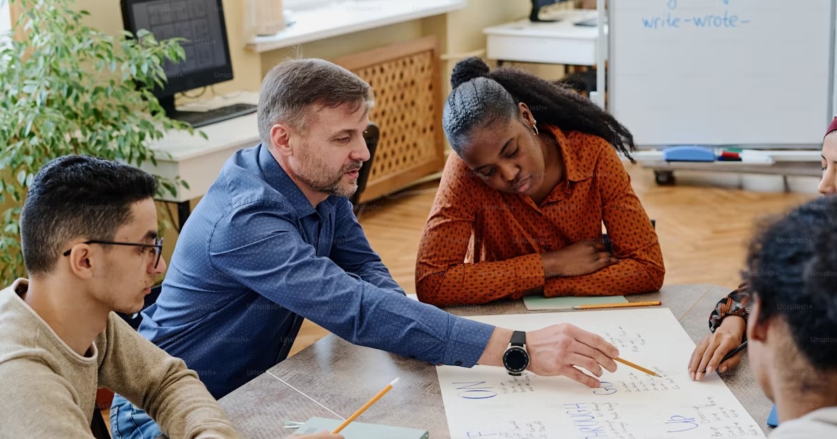 Student learning both in-person and online